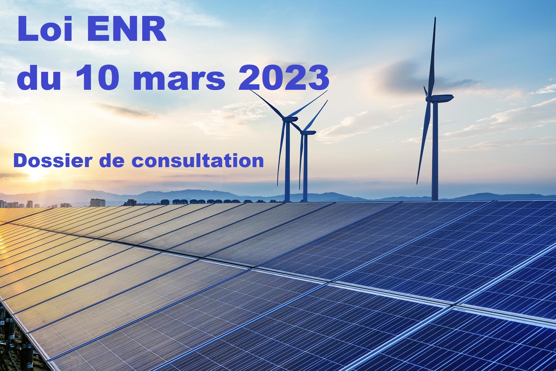 loi ENR dossier de consultation